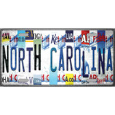 North Carolina Strip Art Novelty Metal License Plate Tag