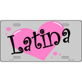 Latina Novelty Metal License Plate