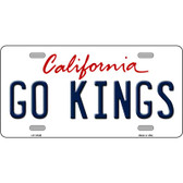 Go Kings California Novelty Metal License Plate Tag