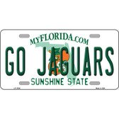 Go Jaguars Novelty Metal License Plate Tag