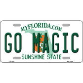 Go Magic Novelty Metal License Plate Tag