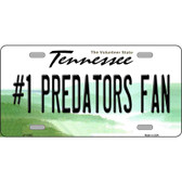 Number 1 Predators Fan Novelty Metal License Plate Tag