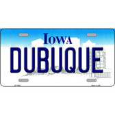 Dubuque Iowa Metal Novelty License Plate