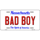 Bad Boy Massachusetts Metal Novelty License Plate