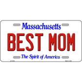 Best Mom Massachusetts Metal Novelty License Plate