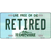 Retired New Hampshire State License Plate