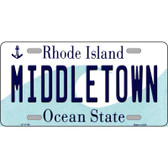 Middletown Rhode Island State License Plate Novelty License Plate