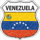 Venezuela Flag Highway Shield Metal Sign