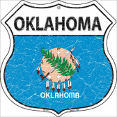 Oklahoma State Flag Highway Shield Metal Sign