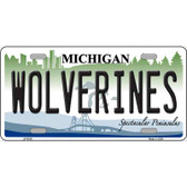 Michigan Wolverines Metal Novelty License Plate