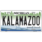 Kalamazoo Metal Novelty License Plate