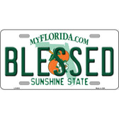 Blessed Florida Novelty Metal License Plate