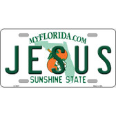 Jesus Florida Novelty Metal License Plate