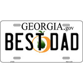 Best Dad Georgia Novelty Metal License Plate