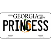 Princess Georgia Novelty Metal License Plate