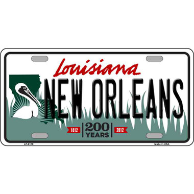 Louisiana Necklace with Mini License Plate Tag, 1968-1969, #8G065