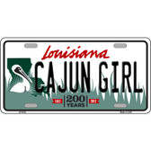 Cajun Girl Louisiana Novelty Metal License Plate
