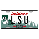 LSU Louisiana Novelty Metal License Plate