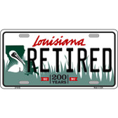 Retired Louisiana Novelty Metal License Plate