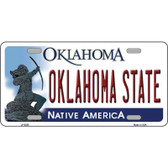 Oklahoma State Novelty Metal License Plate