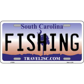 Fishing South Carolina Novelty Metal License Plate