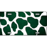 Green White Giraffe Oil Rubbed Metal Novelty License Plate