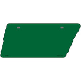 Green Solid Novelty Metal Tennessee License Plate Tag TN-003