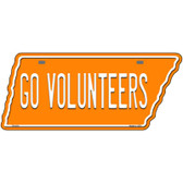Go Volunteers Novelty Metal Tennessee License Plate Tag TN-018