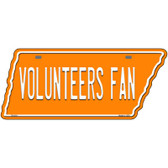 Volunteers Fan Novelty Metal Tennessee License Plate Tag TN-019