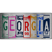 Georgia License Plate Art Metal Novelty License Plate