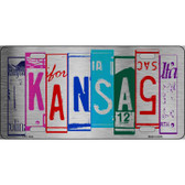 Kansas License Plate Art Metal Novelty License Plate