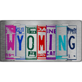 Wyoming License Plate Art Metal Novelty License Plate