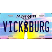 Vicksburg Mississippi Novelty Metal License Plate