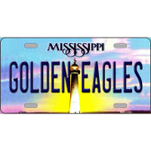 Golden Eagles Mississippi Novelty Metal License Plate