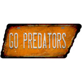 Go Predators Novelty Rusty Effect Metal Tennessee License Plate Tag TN-130