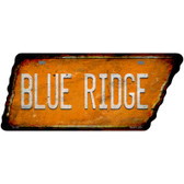 Blue Ridge Novelty Rusty Effect Metal Tennessee License Plate Tag TN-155