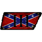 Confederate Three Percenter Novelty Rusty Effect Metal Tennessee License Plate Tag TN-194