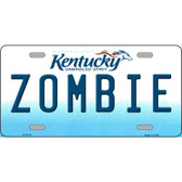 Zombie Kentucky Novelty Metal License Plate