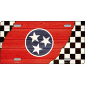 Tennessee Racing Flag Novelty Metal License Plate Tag