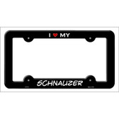 Schnauzer Novelty Metal License Plate Frame LPF-219