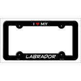 Labrador Novelty Metal License Plate Frame LPF-244