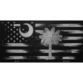 South Carolina Carbon Fiber Novelty Metal License Plate