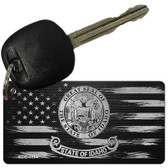 Idaho Carbon Fiber Effect Novelty Metal Key Chain KCC-1104