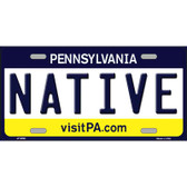 Native Pennsylvania State Novelty Metal License Plate