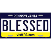 Blessed Pennsylvania State Novelty Metal License Plate