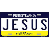 Jesus Pennsylvania State Novelty Metal License Plate