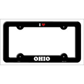 Love Ohio Novelty Metal License Plate Frame LPF-312