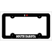 Love South Dakota Novelty Metal License Plate Frame LPF-318