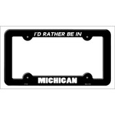 Be In Michigan Novelty Metal License Plate Frame LPF-349