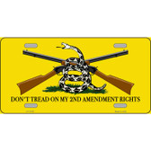 Dont Tread On My 2nd Amendment Novelty Metal License Plate